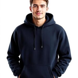 Glowic Men?s Hoodie | Oversized Stylish Sweatshirt for Winter Wear | Trendy Casual Hoodie for Men | Perfect for Gym, Travel, Streetwear Fashion Navy Blue