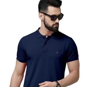 Men's Cotton Rich Polo T Shirt | Collar Tshirts | Half Sleeves | Plain-Regular Fit