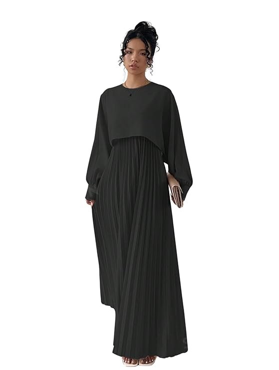 LITZO Western Dresses for Women (L-17-18) Black - Image 3