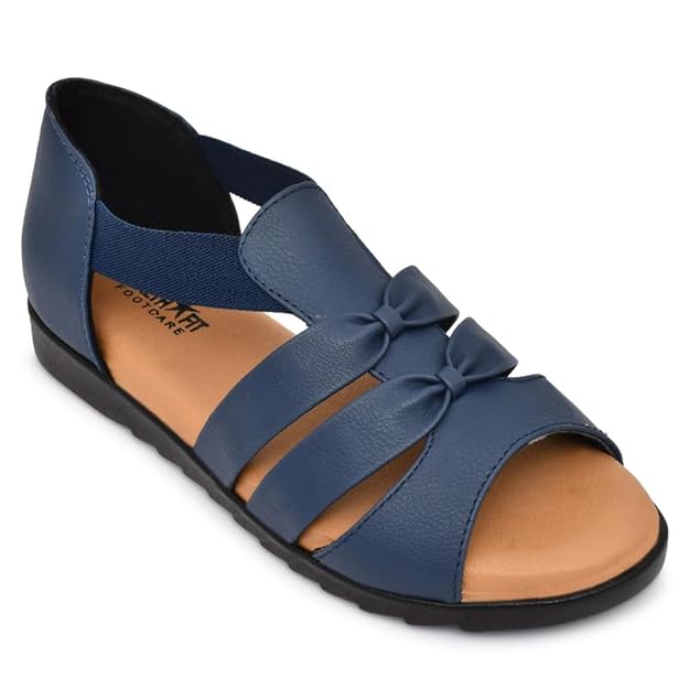 HEALTH FIT Extra Soft Ortho Care Sandals Orthopaedic & Diabetic Daily Use Women's Sandal/Casual Sandal Chappals For Ladies & Girl's 1102 Blue