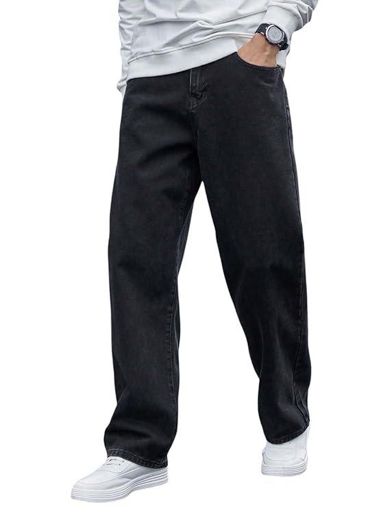KOTTY Mens Regular Fit|Classic Design with Stylish Look |Day Comfort|Mide Rise Strachable Jeans Carbon Black