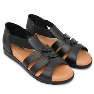 HEALTH FIT Extra Soft Ortho Care Sandals Orthopaedic & Diabetic Daily Use Women's Sandal/Casual Sandal Chappals For Ladies & Girl's 1102 Black