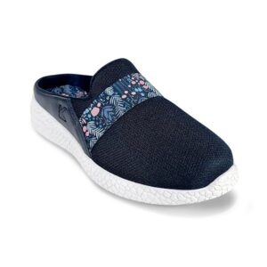 KazarMax Women Cushioned Comfortable Lightweight Clogs | Mules Navy