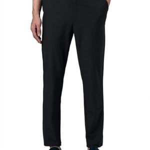 TECHNOSPORT Men's Slim Fit Solid Semi-Formal Trousers Pant with Duracool+ Stretchable and Quick Dry
