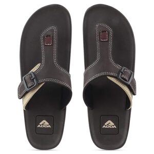 ADDA (LABEL) Men's Flip-Flops Brown Beige