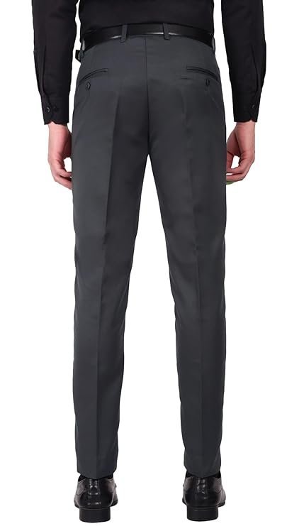 Jack and Jini Formal Pant for Men. Regular Fit, Lightweight, Flat Front, Premium Cotton Polyester Blend Fabric. Office, Party and Casual Wear. Non Stretchable. - Image 3