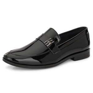 Centrino Formal Shoes for Men | Slip-On Dress Shoes with Cushioned Insole | Comfortable & Stylish Non Lace-Up Design for Office (9705)