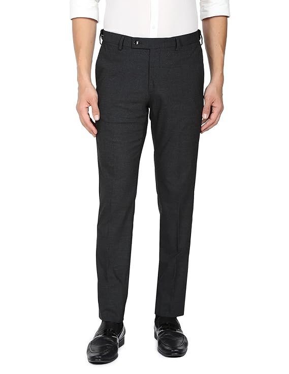 Arrow Men's Mid Rise Tailored Formal Trousers