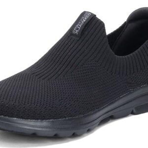 Skechers Women Go Walk 5 Trendy Walking Shoes Black