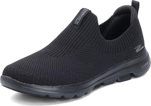 Skechers Women Go Walk 5 Trendy Walking Shoes Black
