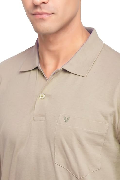 Polo Full Sleeve t Shirt for Men Cotton with Pocket and Collar - Regular Fit Tshirt - Image 2