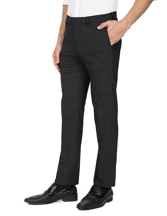 Arrow Men's Mid Rise Tailored Formal Trousers - Image 3