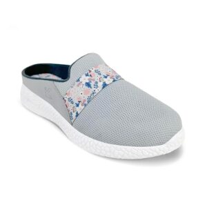 KazarMax Women Cushioned Comfortable Lightweight Clogs | Mules Grey