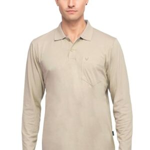 Polo Full Sleeve t Shirt for Men Cotton with Pocket and Collar - Regular Fit Tshirt