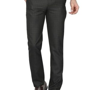 McHenry Mens' Regular Fit Poly Blended Formal Trousers