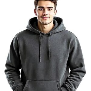Glowic Men?s Hoodie | Oversized Stylish Sweatshirt for Winter Wear | Trendy Casual Hoodie for Men | Perfect for Gym, Travel, Streetwear Fashion Dark Grey