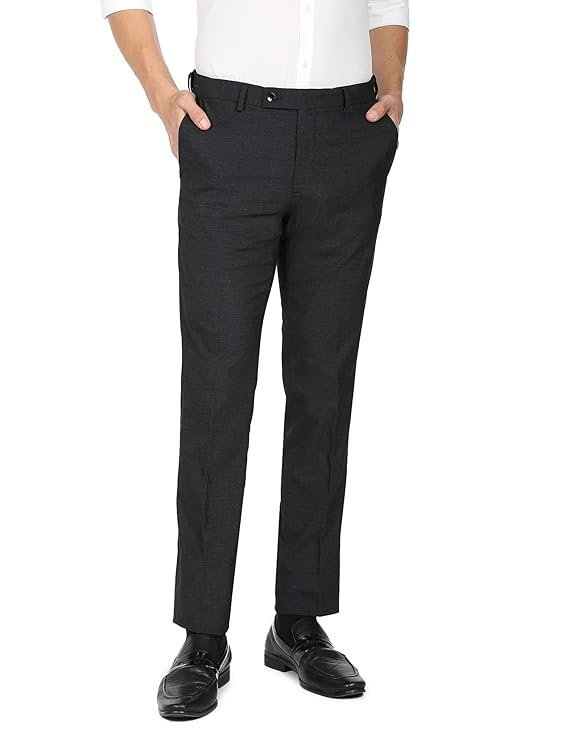 Arrow Men's Mid Rise Tailored Formal Trousers - Image 2