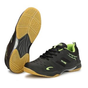 PRO ASE Men's Badminton Shoes|Ideal for Badminton, Table Tennis, Volleyball Black