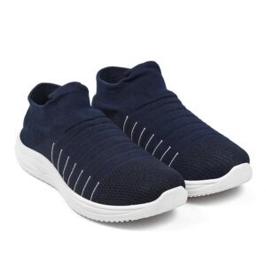 XENIX Light Weight Breathable Knitted Men Socks/Slip-on Sports Shoes for Jogging & Cycling, Training |Premium Socks Sports Shoes|Eva Socks Knitted Running Shoes Blue