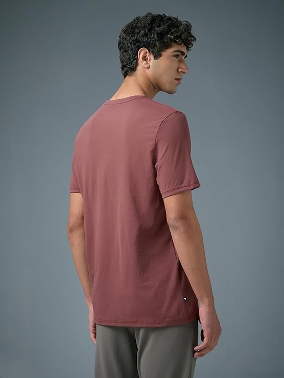 TECHNOSPORT Men's Slim Fit Graphic Print Crew Neck Half Sleeve Cotlex T-Shirt for Gym, Workout, Sports & Running - Image 2