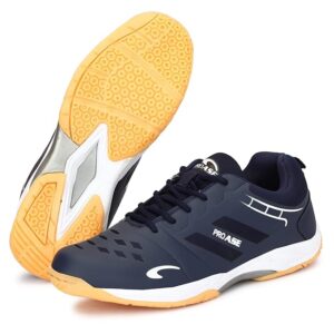 PRO ASE Men's Badminton Shoes|Ideal for Badminton, Table Tennis, Volleyball Blue