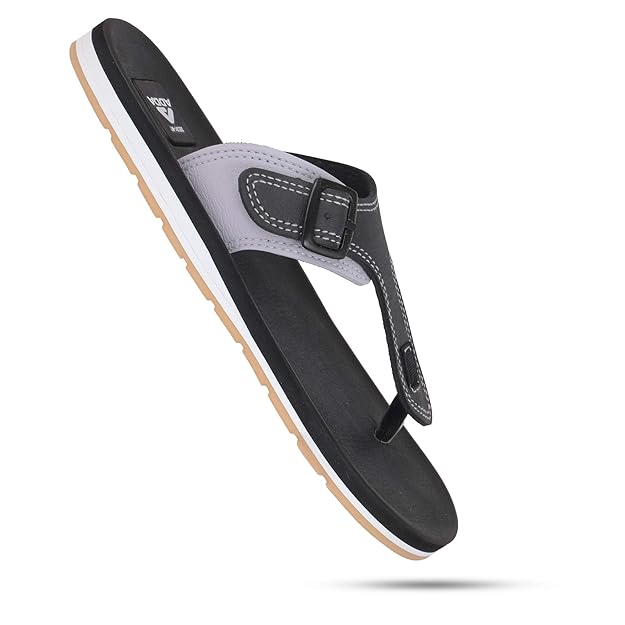 ADDA (LABEL) Men's Flip-Flops Black - Image 3