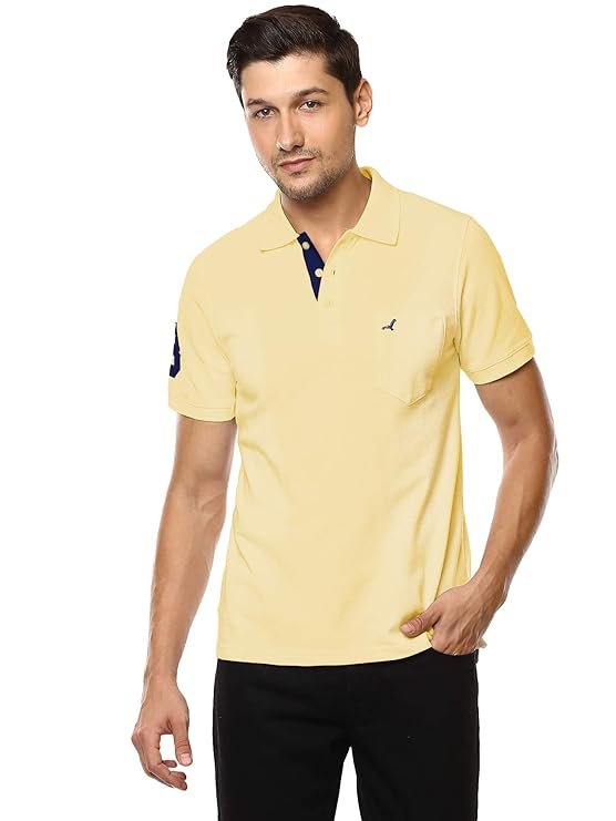 AMERICAN CREW Men's Polo T-Shirt with Pocket Tshirts
