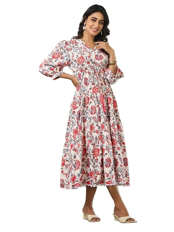 GRECIILOOKS Dress for Women Stylish | One Piece Dress for Women Long | Women Dress | Long Dress for Women | Maxi Dress for Red