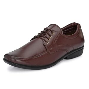 Centrino Formal Shoes for Men | Lace-Up Derby Shoes | Comfortable Stylish Dress Shoes for Office, Business Casual & Special Occasions (8604) Brown