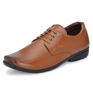 Centrino Formal Shoes for Men | Lace-Up Derby Shoes | Comfortable Stylish Dress Shoes for Office, Business Casual & Special Occasions (8604) Tan