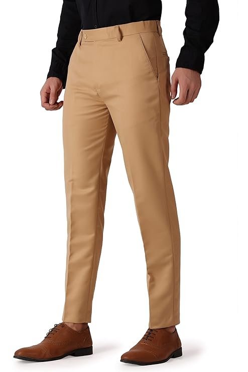 MALENO Men's Casual Trousers for Men | Slim Fit Trousers for Men |Trousers for Men | Men Formal Pant - Image 3