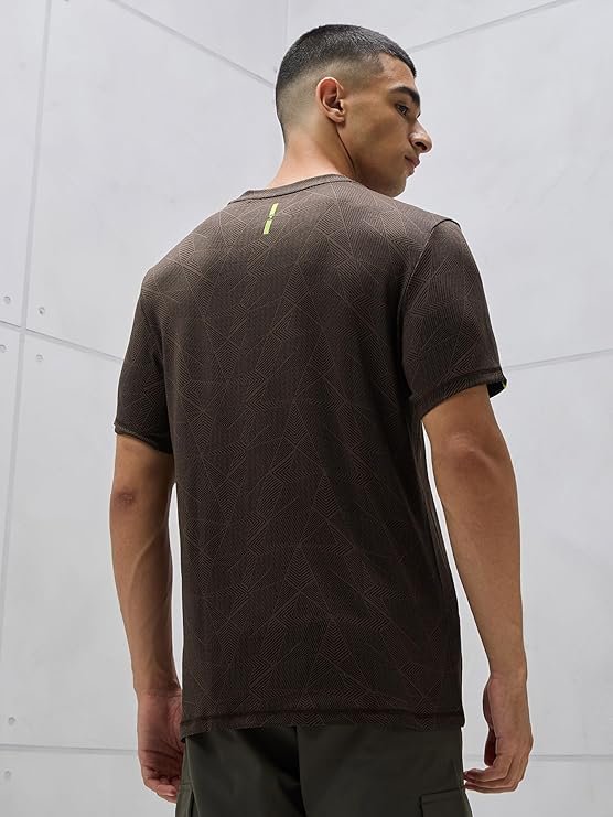 TECHNOSPORT Men's Slim Fit T-Shirt - (MTOR60_PRNT) - Image 2