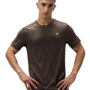 TECHNOSPORT Men's Slim Fit T-Shirt - (MTOR60_PRNT)