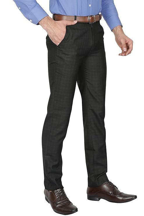 McHenry Mens' Regular Fit Poly Blended Formal Trousers - Image 2