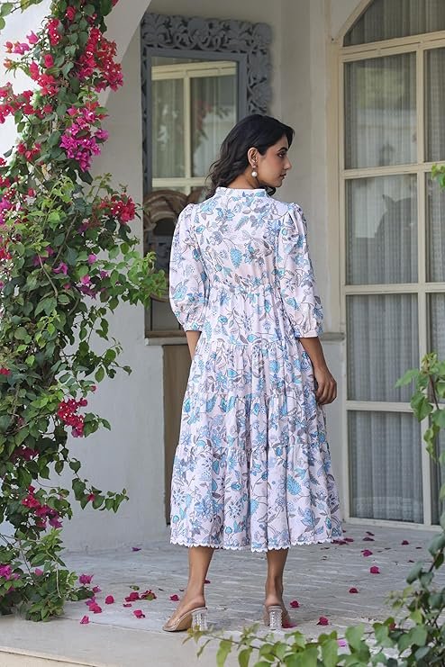 GRECIILOOKS Dress for Women Stylish | One Piece Dress for Women Long | Women Dress | Long Dress for Women | Maxi Dress for White - Image 2