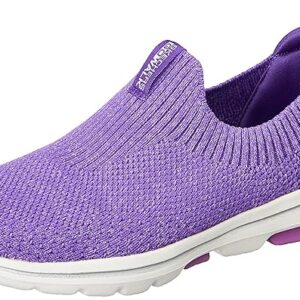 Skechers Women Go Walk 5 Trendy Walking Shoes Lavender