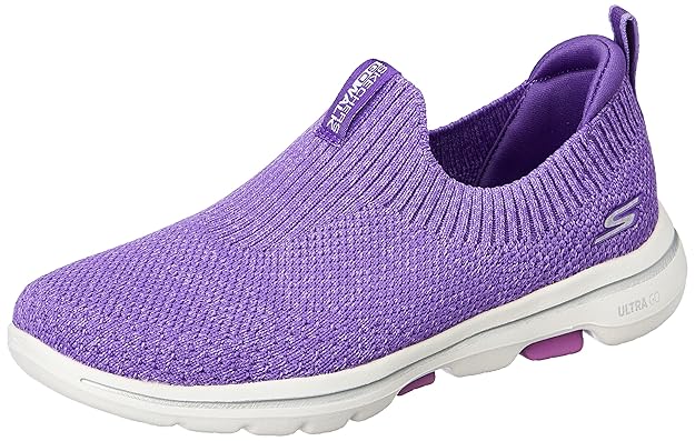Skechers Women Go Walk 5 Trendy Walking Shoes Lavender